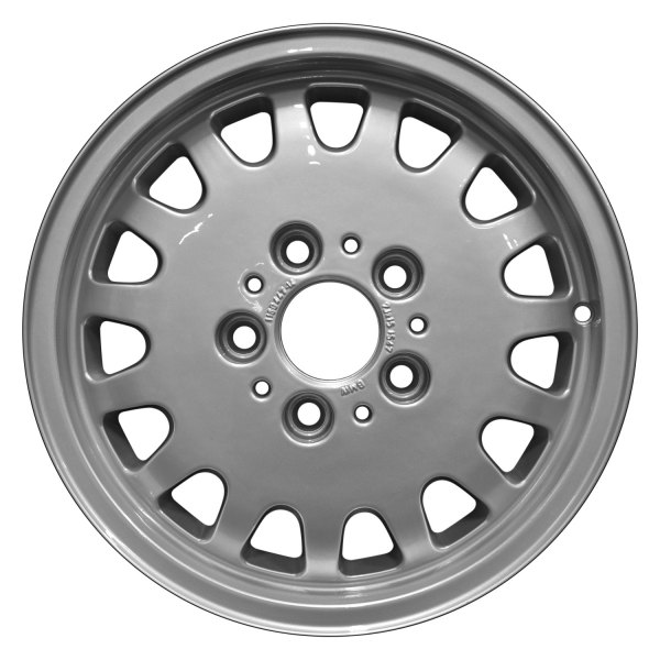 Perfection Wheel® - 15 x 7 15-Slot Bright Fine Metallic Silver Full Face Alloy Factory Wheel (Refinished)