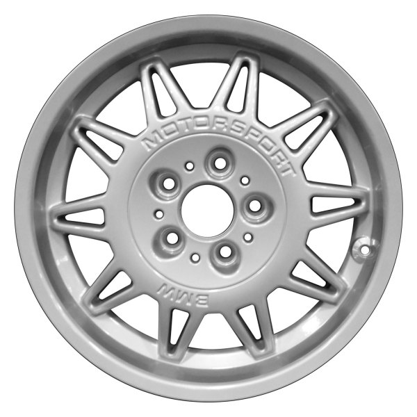 Perfection Wheel® - 17 x 7.5 10 V-Spoke Bright Fine Metallic Silver Full Face Alloy Factory Wheel (Refinished)