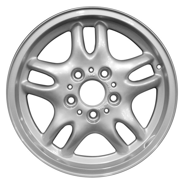 Perfection Wheel® - 16 x 7 Double 5-Spoke Bright Fine Metallic Silver Full Face Alloy Factory Wheel (Refinished)