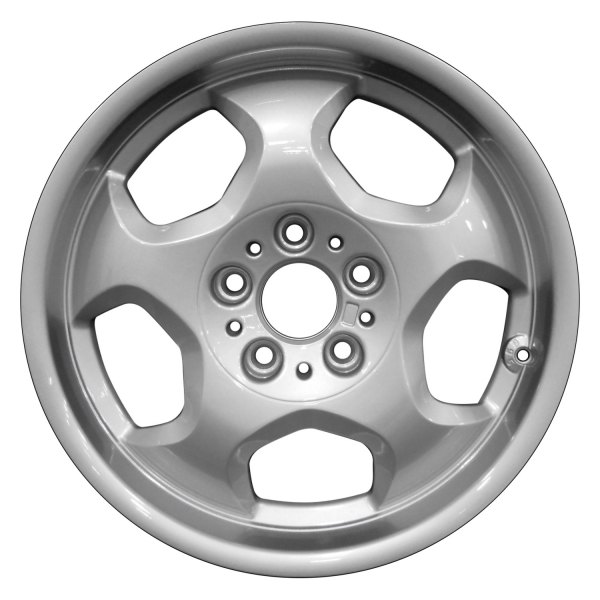 Perfection Wheel® - 17 x 7.5 5-Slot Bright Fine Metallic Silver Full Face Alloy Factory Wheel (Refinished)