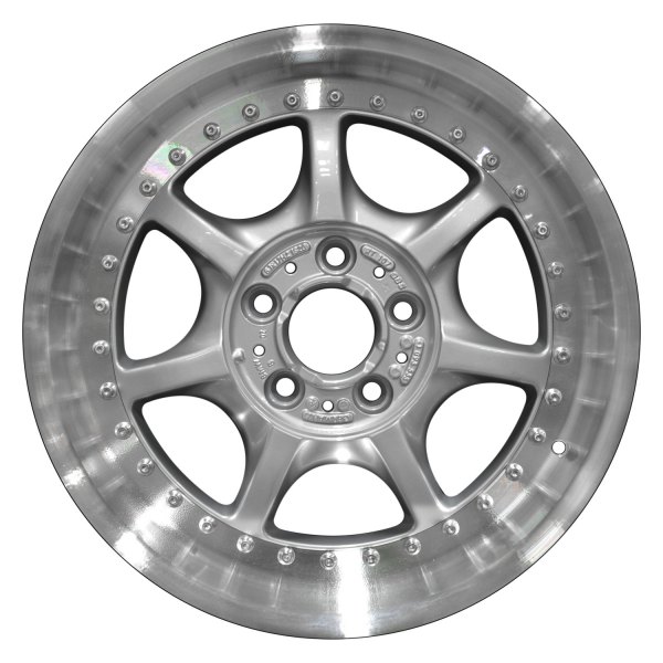 Perfection Wheel® - 17 x 8 7 I-Spoke Bright Fine Silver Flange Cut Alloy Factory Wheel (Refinished)