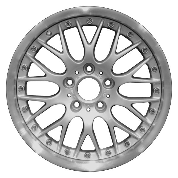Perfection Wheel® - 17 x 8.5 10 Y-Spoke Bright Fine Metallic Silver Flange Cut Alloy Factory Wheel (Refinished)