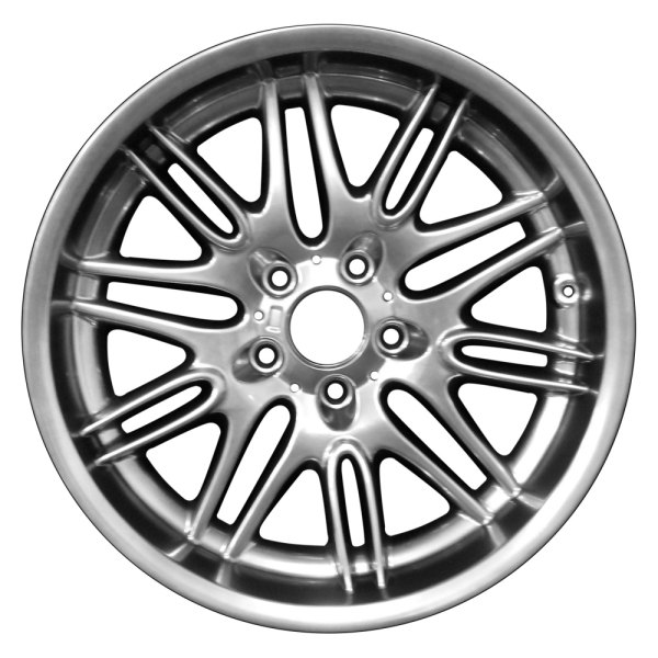 Perfection Wheel® - 18 x 8 10 Y-Spoke Hyper Bright Smoked Silver Full Face Alloy Factory Wheel (Refinished)