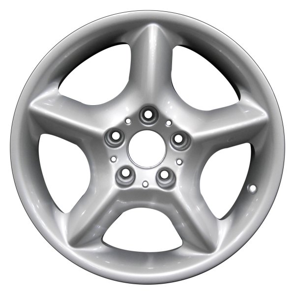 Perfection Wheel® - 17 x 7.5 5-Spoke Bright Fine Metallic Silver Full Face Alloy Factory Wheel (Refinished)