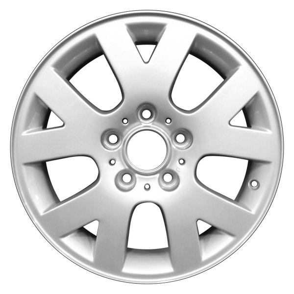 Perfection Wheel® - 16 x 7 5 V-Spoke Bright Fine Silver Full Face Alloy Factory Wheel (Refinished)