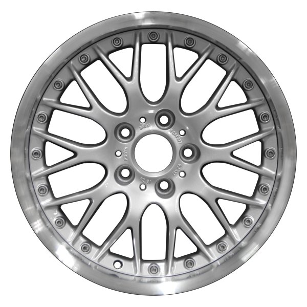Perfection Wheel® - 17 x 8 10 Y-Spoke Bright Fine Metallic Silver Flange Cut Alloy Factory Wheel (Refinished)