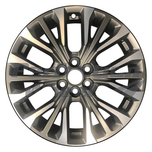 Perfection Wheel® - 20 x 8 18-Spoke Blueish Silver Gray Machine Matte Clear Alloy Factory Wheel (Refinished)
