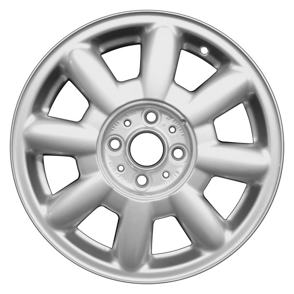 Perfection Wheel® - 15 x 5.5 8 I-Spoke Bright Fine Silver Full Face Alloy Factory Wheel (Refinished)