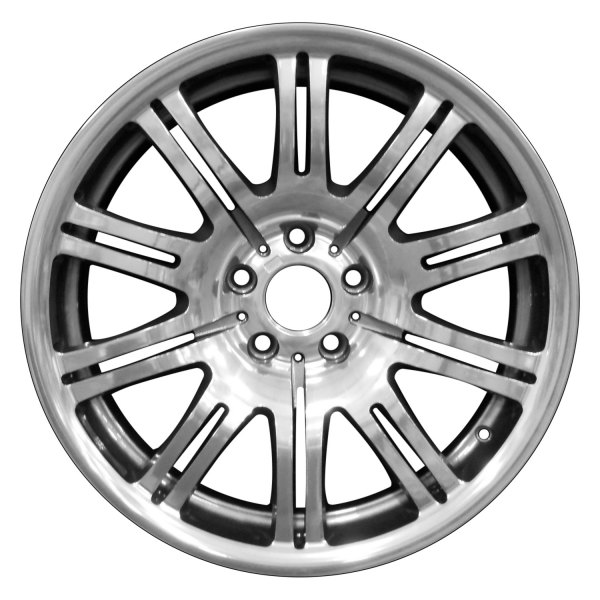 Perfection Wheel® - 19 x 8 10 Double I-Spoke Dark Metallic Charcoal Polish Alloy Factory Wheel (Refinished)