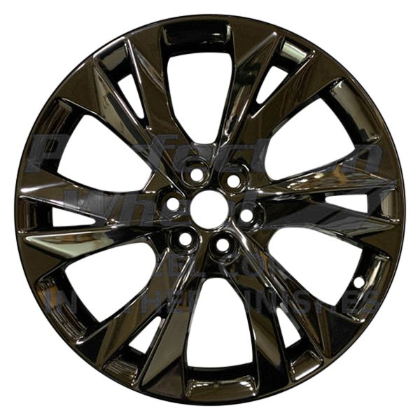 Perfection Wheel® - 21 x 8.5 6 Split-Spoke Metallic Hyper Smoked Silver Full Face Alloy Factory Wheel (Refinished)