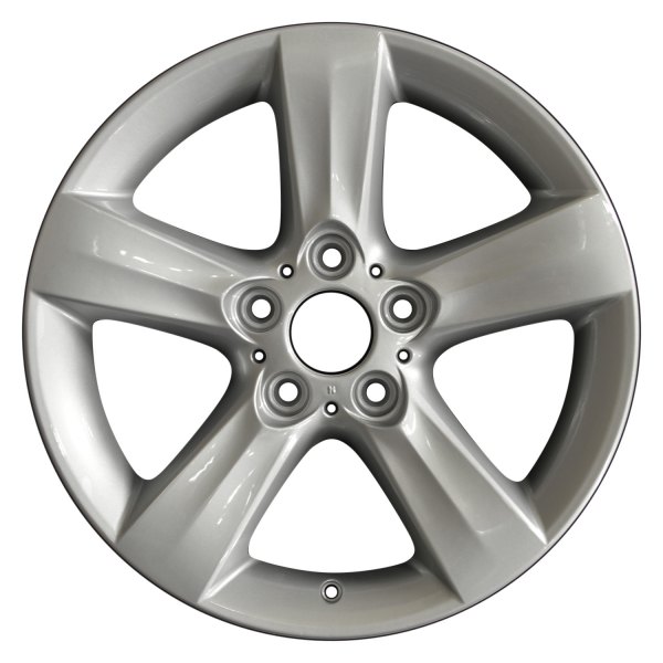 Perfection Wheel® - 17 x 8 5-Spoke Bright Medium Silver Full Face Alloy Factory Wheel (Refinished)