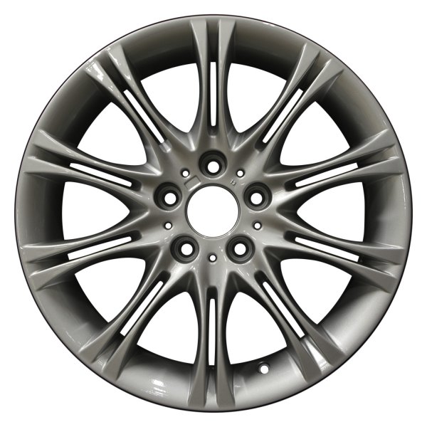 Perfection Wheel® - 18 x 8 Double I-Spoke Bright Fine Silver Full Face Alloy Factory Wheel (Refinished)