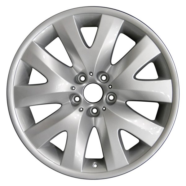 Perfection Wheel® - 19 x 9 5 V-Spoke Bright Fine Metallic Silver Full Face Alloy Factory Wheel (Refinished)
