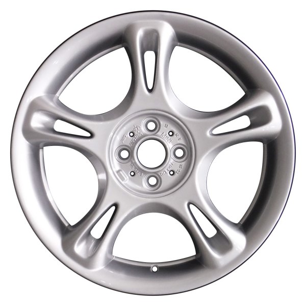 Perfection Wheel® - 18 x 7 Double 5-Spoke Bright Fine Metallic Silver Full Face Alloy Factory Wheel (Refinished)