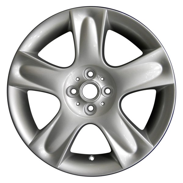 Perfection Wheel® - 17 x 7 5-Spoke Fine Bright Silver Full Face Alloy Factory Wheel (Refinished)