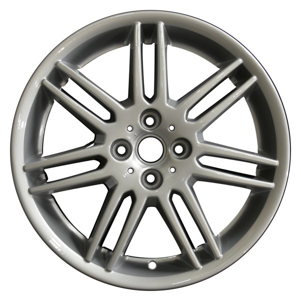 Perfection Wheel® - 17 x 7 7 Double I-Spoke Bright Fine Metallic Silver Full Face Alloy Factory Wheel (Refinished)