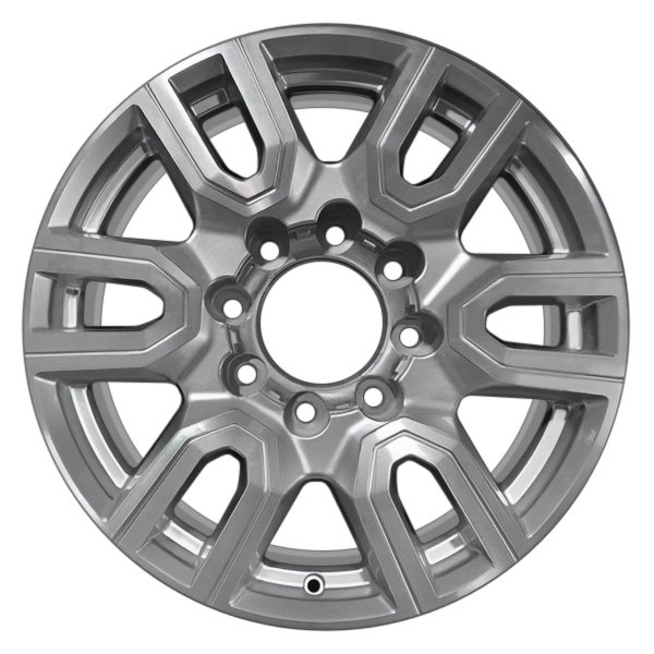 Perfection Wheel® - 20 x 8.5 6 Double-Spoke Bright Silver Machined Alloy Factory Wheel (Refinished)