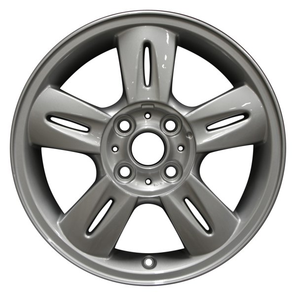 Perfection Wheel® - 15 x 5.5 Double 5-Spoke Bright Fine Metallic Silver Full Face Alloy Factory Wheel (Refinished)