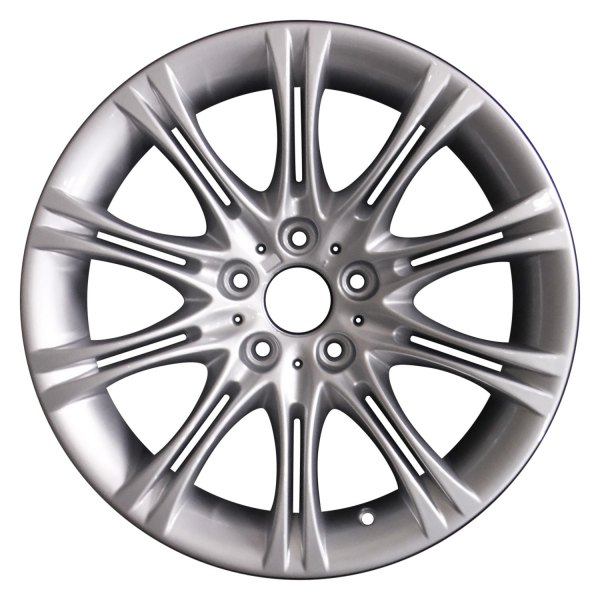 Perfection Wheel® - 18 x 8 10 Double I-Spoke Bright Fine Silver Full Face Alloy Factory Wheel (Refinished)