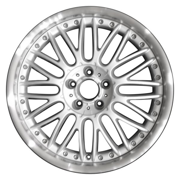 Perfection Wheel® - 19 x 9.5 12 Y-Spoke Bright Fine Silver Flange Cut Alloy Factory Wheel (Refinished)