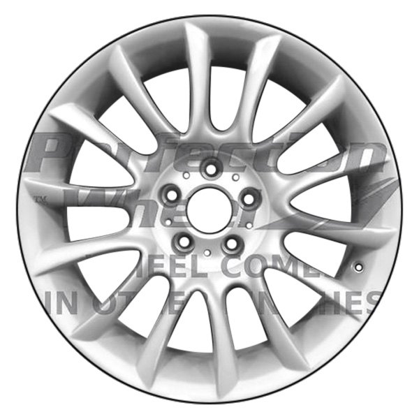 Perfection Wheel® - 19 x 8.5 7 I-Spoke Hyper Bright Silver Full Face Alloy Factory Wheel (Refinished)