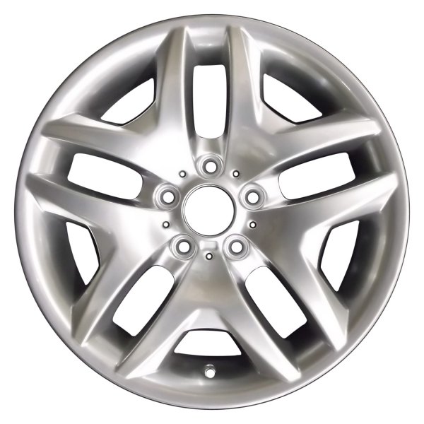 Perfection Wheel® - 18 x 8 5 V-Spoke Hyper Bright Mirror Silver Full Face Alloy Factory Wheel (Refinished)