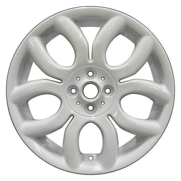 Perfection Wheel® - 17 x 7 5 V-Spoke Bright White Full Face Alloy Factory Wheel (Refinished)