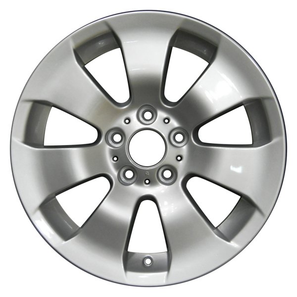Perfection Wheel® - 17 x 8 7 I-Spoke Bright Medium Silver Full Face Alloy Factory Wheel (Refinished)