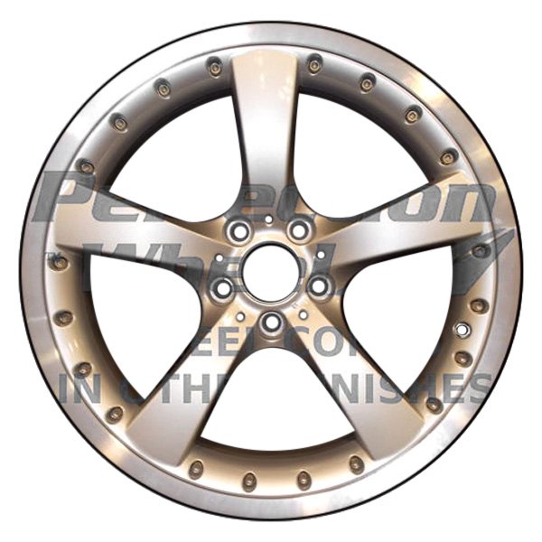 Perfection Wheel® - 19 x 8 5-Spoke Bright Medium Sparkle Silver Flange Alloy Factory Wheel (Refinished)