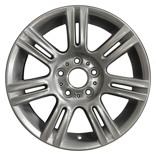 Perfection Wheel® - 17 x 8 7 Double I-Spoke Hyper Bright Mirror Silver Full Face Alloy Factory Wheel (Refinished)