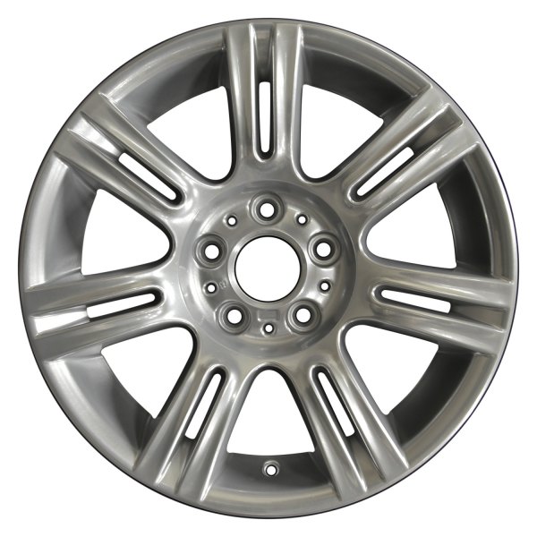 Perfection Wheel® - 17 x 8.5 7 Double I-Spoke Hyper Bright Mirror Silver Full Face Alloy Factory Wheel (Refinished)