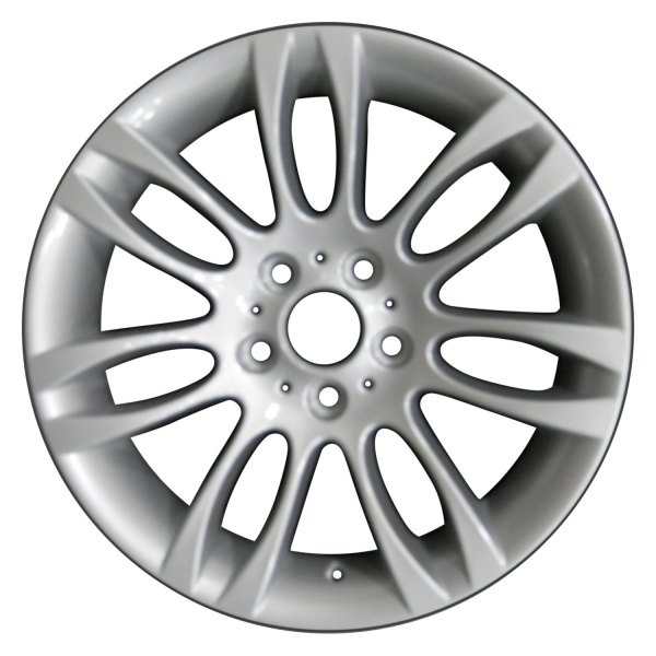 Perfection Wheel® - 18 x 8 7 V-Spoke Bright Medium Silver Full Face Alloy Factory Wheel (Refinished)