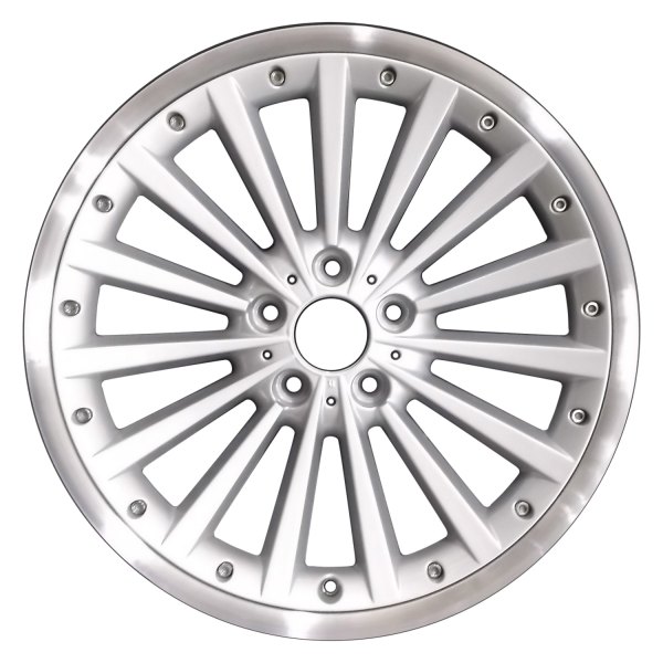 Perfection Wheel® - 19 x 8 15 I-Spoke Bright Fine Silver Flange Cut Alloy Factory Wheel (Refinished)