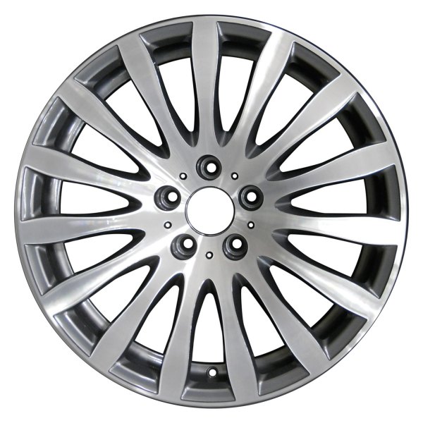 Perfection Wheel® - 19 x 8 15 I-Spoke Dark Metallic Charcoal Machined Bright Alloy Factory Wheel (Refinished)