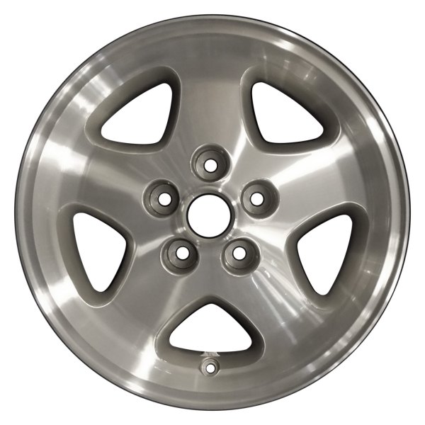 Perfection Wheel® - 16 x 7 5-Spoke Light Silver Textured Machined Alloy Factory Wheel (Refinished)