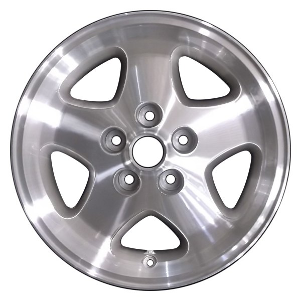 Perfection Wheel® - 16 x 7 5-Spoke Bright Fine Tan Metallic Silver Machined Alloy Factory Wheel (Refinished)