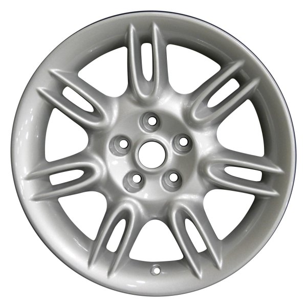 Perfection Wheel® - 18 x 8 7 Double I-Spoke Bright Sparkle Silver Full Face Alloy Factory Wheel (Refinished)