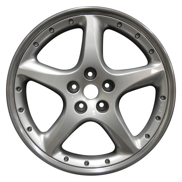 Perfection Wheel® - 20 x 9 5-Spoke Fine Bright Silver Polish Flange Alloy Factory Wheel (Refinished)