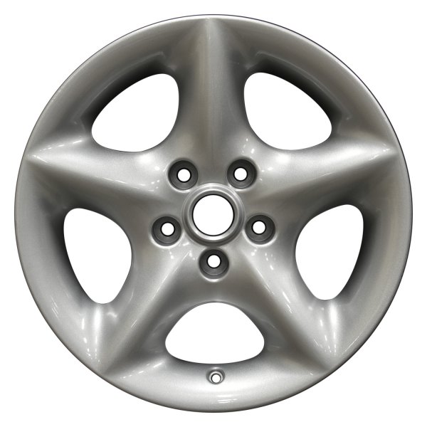 Perfection Wheel® - 17 x 8 5-Spoke Sparkle Silver Full Face Alloy Factory Wheel (Refinished)