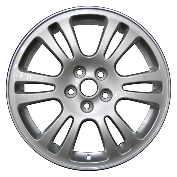 Perfection Wheel® - 17 x 7.5 6 V-Spoke Sparkle Silver Full Face Alloy Factory Wheel (Refinished)