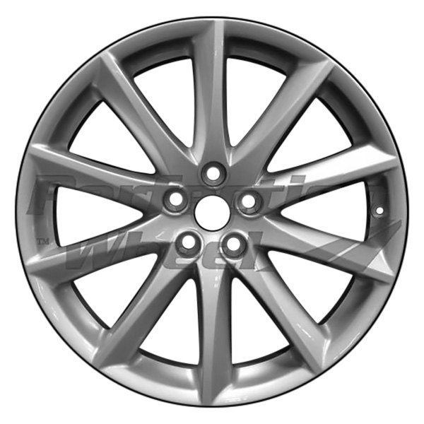 Perfection Wheel® - 19 x 9 10 I-Spoke Sparkle Silver Alloy Factory Wheel (Refinished)