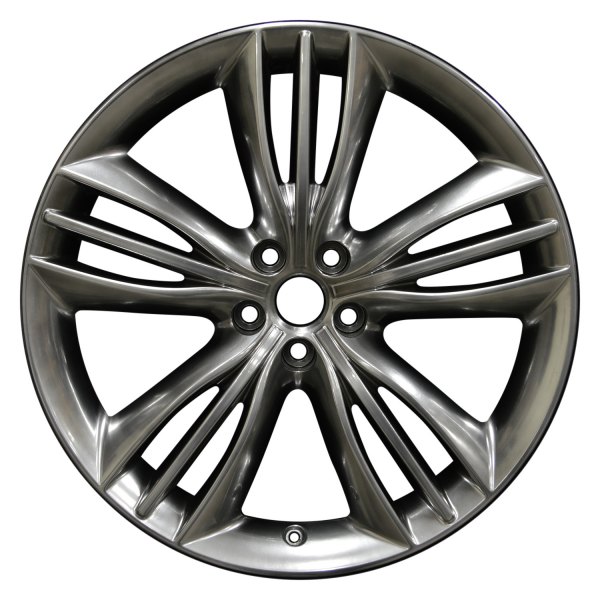 Perfection Wheel® - 20 x 9 Triple 5-Spoke Hyper Bright Smoked Silver Full Face Alloy Factory Wheel (Refinished)