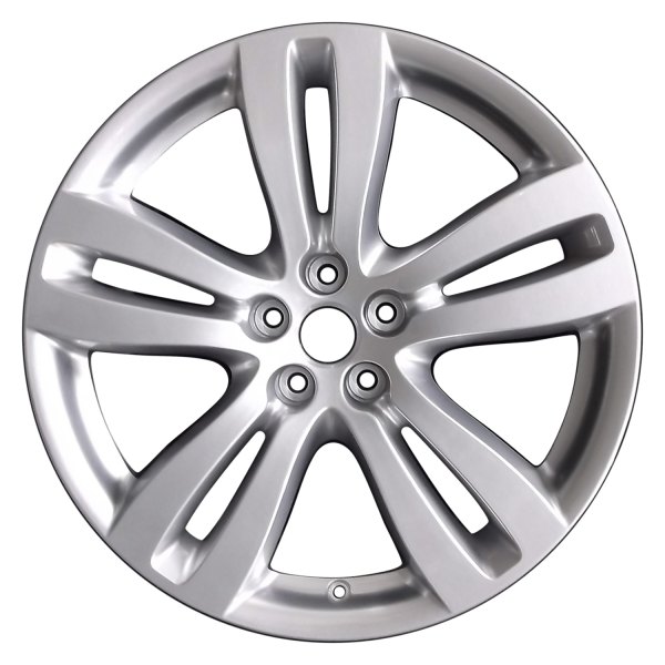 Perfection Wheel® - 19 x 9 Double 5-Spoke Fine Bright Silver Full Face Alloy Factory Wheel (Refinished)
