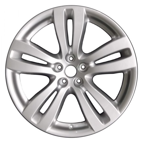 Perfection Wheel® - 19 x 10 Double 5-Spoke Fine Bright Silver Full Face Alloy Factory Wheel (Refinished)