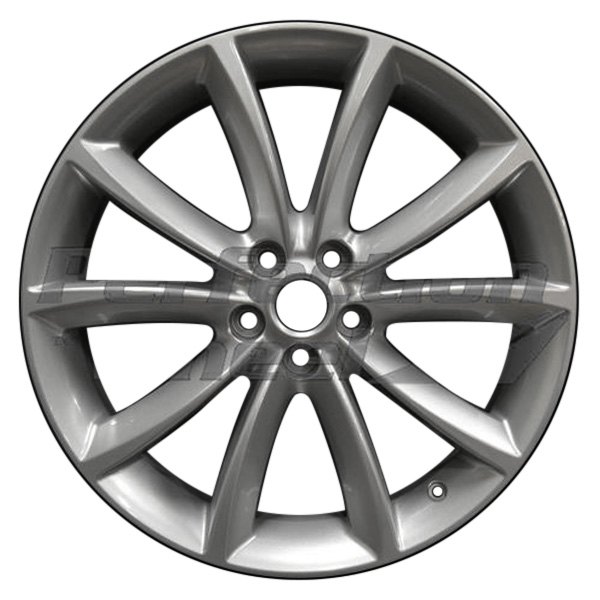 Perfection Wheel® - 19 x 9.5 5 V-Spoke Dark Silver Full Face Alloy Factory Wheel (Refinished)
