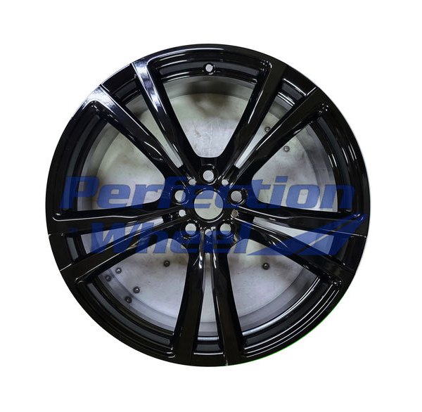 Perfection Wheel® - 20 x 9 Double 5-Spoke Gloss Black Full Face PIB Alloy Factory Wheel (Refinished)