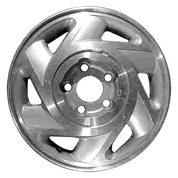 Perfection Wheel® - 15 x 6 6 Spiral-Spoke Fine Metallic Silver Machined Alloy Factory Wheel (Refinished)