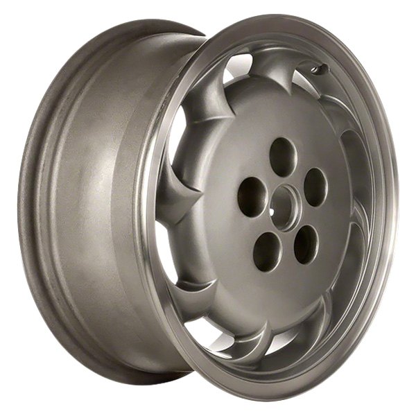Perfection Wheel® - 16 x 7 8 Spiral-Spoke Sparkle Silver Flange Cut Alloy Factory Wheel (Refinished)