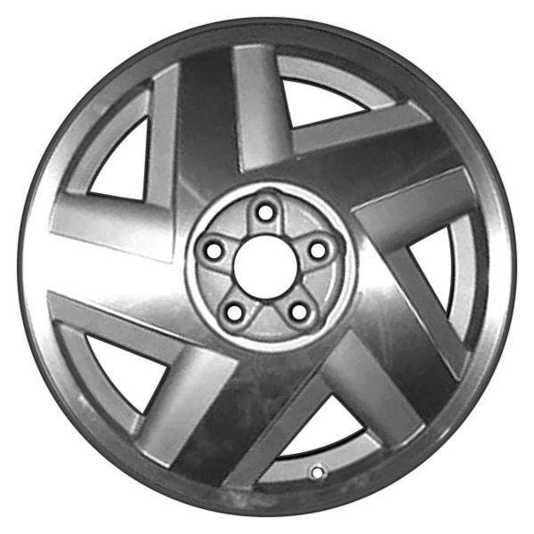Perfection Wheel® - 16 x 6 5-Spoke Fine Metallic Silver Machined Alloy Factory Wheel (Refinished)