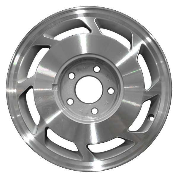 Perfection Wheel® - 15 x 7 8-Slot Bright Medium Silver Machine Texture Alloy Factory Wheel (Refinished)